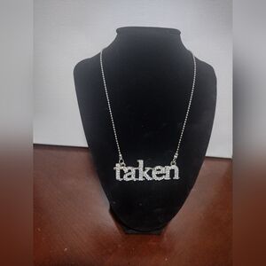"taken" necklace